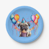 フェイムプグバースデーパーティーお祝い ペーパープレート (正面)