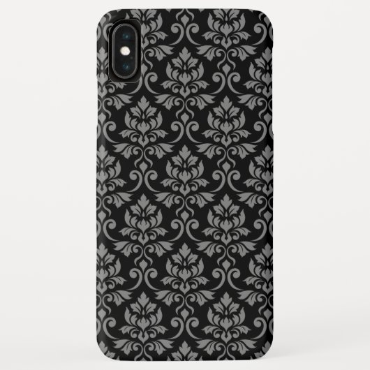 フェイユダマスクパターン灰色オンブラック Case-Mate iPhoneケース (裏面)
