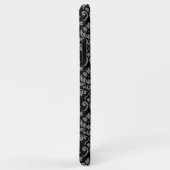 フェイユダマスクパターン灰色オンブラック Case-Mate iPhoneケース (裏面/右)