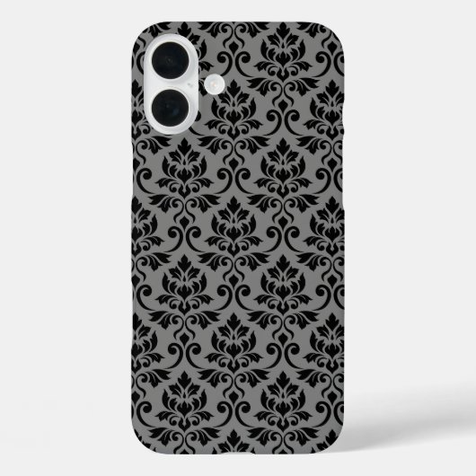 フェイユダマスクパターン黒オングレー Case-Mate iPhoneケース (裏面)