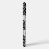 フェイユダマスクパターン黒オングレー Case-Mate iPhoneケース (裏面 / 右)