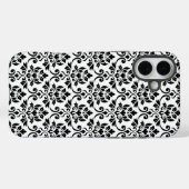 フェイユダマスクパターン黒（白） Case-Mate iPhoneケース (裏面 (横))