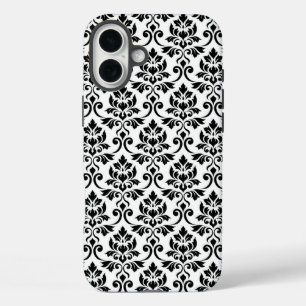 フェイユダマスクパターン黒（白） iPhone 16 PLUSケース