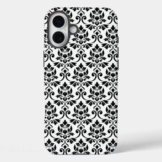 フェイユダマスクパターン黒（白） Case-Mate iPhoneケース (裏面)