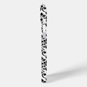 フェイユダマスクパターン黒(白) Case-Mate iPhoneケース (裏面 / 左)