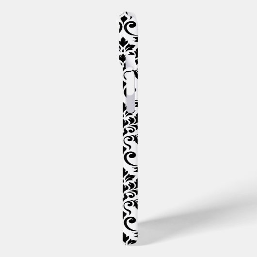 フェイユダマスクパターン黒(白) Case-Mate iPhoneケース (裏面 / 左)