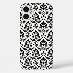 フェイユダマスクパターン黒（白） iPhone 16 PLUSケース