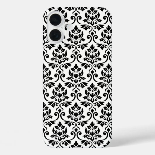 フェイユダマスクパターン黒（白） Case-Mate iPhoneケース (裏面)