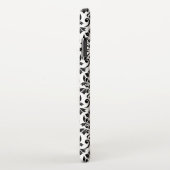 フェイユダマスクパターン黒（白） iPhoneケース (右側)