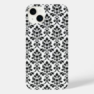 フェイユダマスクパターン黒（白） iPhone 14 PLUSケース