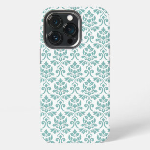 フェイユ ダマスク ティール柄 iPhone 13 PROケース