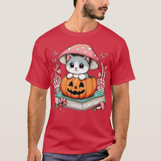 フェイラインラバースケルトンハンドハロウィーンペットウィメンズギル Tシャツ