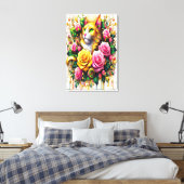 フェイリンアミッド鮮やかフローラ開花24x36 キャンバスプリント (インサイチュ (寝室))