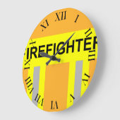 フェイルヴァーシンボルユニフォームサンドファルベングローセワンドゥール ラージ壁時計 (傾斜)