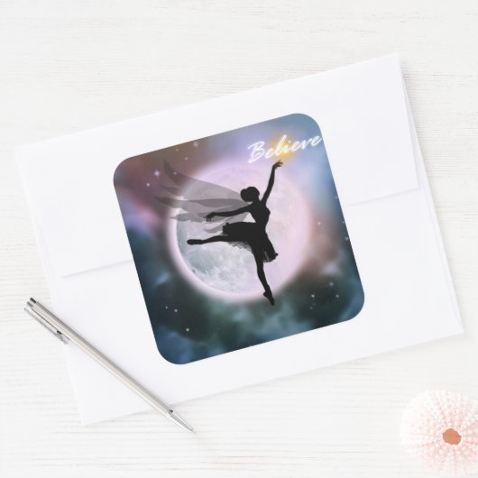 フェイ信じア・ダンス・シール スクエアシール (封筒)