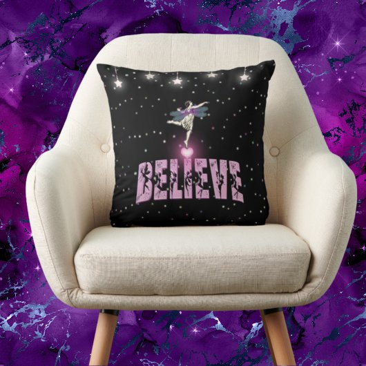 フェイ信じリーハートとスターマジカル感動的 クッション