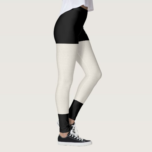 フェイ素朴クブラックショート付きテクスチャバーラップ レギンス (右)