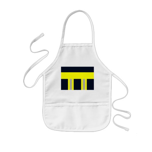 フェウエルバーのシンボル制服ブラウキンデルシュルツェ 子供用エプロン (正面)