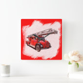 フェウエルバー – ドレアテルワーゲン スクエア壁時計 (ホーム)