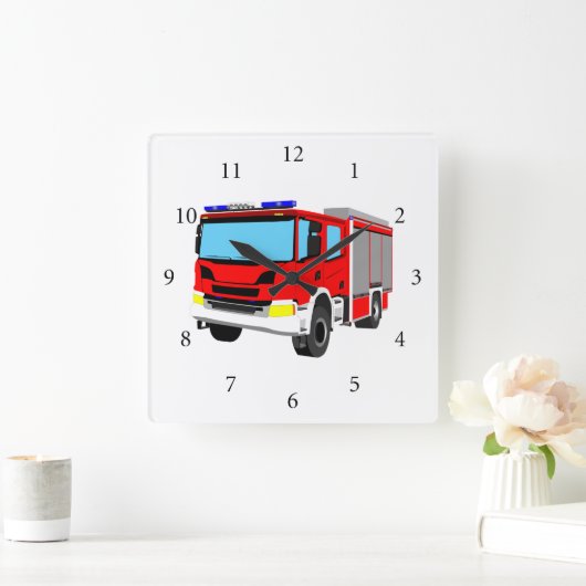 フェウエルヴァラートレーシュファールズーグ スクエア壁時計 (ホーム)