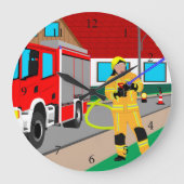 フェウエルヴァーマンイムフェウエルヴァーレイナッツベイムロシェン・グロ ラージ壁時計 (正面)