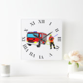 フェウエルヴァーマンウントレーシュファーズウグクアドラチェワンドゥ スクエア壁時計 (ホーム)