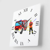 フェウエルヴァーマンウントレーシュファーズウグクアドラチェワンドゥ スクエア壁時計 (傾斜)