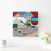 フェウエルヴァーマンレーシュトガージェンブランドクアドラチェワン スクエア壁時計 (ホーム)