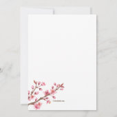 フェザネストベビーシャワー招待状 招待状 (裏面)