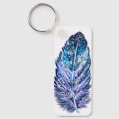 フェザーのキーチェーン – カスタムカラー キーホルダー (正面)