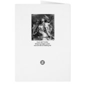 フェザーのクリスマスを持つロマンチックな白黒 (裏面)