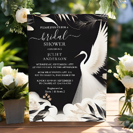 フェザーアジアスカイクラウドクレーンおもしろいブライダルシャワー 招待状