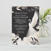 フェザーアジアスカイクラウドクレーンおもしろいリハーサルディナー 招待状 (スタンド正面)