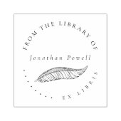 フェザーエレガントペンカスタムライブラリのライブラリの本 ラバースタンプ (インプリント)