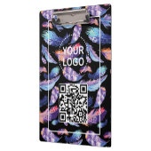 フェザーエレガントロゴQRコード販売促進業務 クリップボード (左)