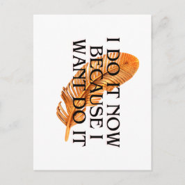 フェザーエレガント引用文招待状カード – モダン最小 ポストカード