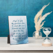 フェザーエンジェルオブゴッドクリスチャン祈りの言葉 フォトプラーク (側面)