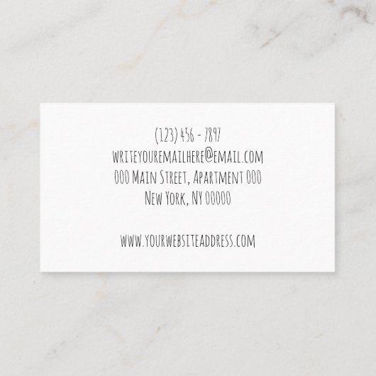 フェザーガーリーボフェミニンホ 名刺 (裏面)