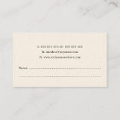 フェザークイル作家作家本出版 名刺 (裏面)