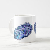 フェザーコーヒーマグ – あなたの色 コーヒーマグカップ (正面左)