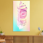 フェザースケッチ素晴らしアートオリジナルイラストレーション キャンバスプリント (インサイチュ (リビング))