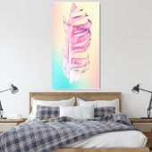 フェザースケッチ素晴らしアートオリジナルイラストレーション キャンバスプリント (インサイチュ (寝室))