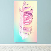 フェザースケッチ素晴らしアートオリジナルイラストレーション キャンバスプリント (インサイチュ (ウッドフロア))