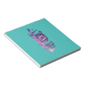 フェザースケッチ素晴らしアートオリジナルイラストレーション ノートパッド (アングル)