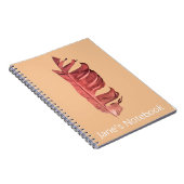 フェザースケッチ素晴らしアートオリジナルイラストレーション ノートブック (右側)