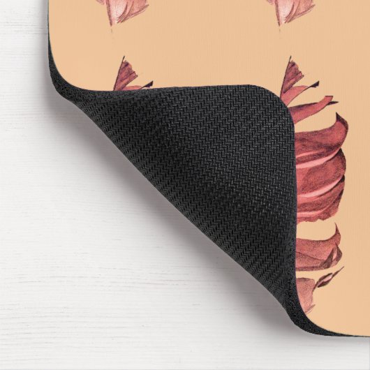 フェザースケッチ素晴らしアートオリジナルイラストレーション マウスパッド (コーナー)