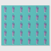 フェザースケッチ素晴らしアートオリジナルイラストレーション ラッピングペーパー (フラット)