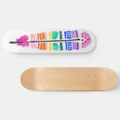 フェザースケートボード。 スケートボード (横)