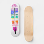 フェザースケートボード。 スケートボード (正面)