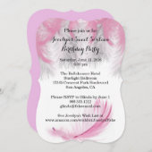 フェザーズスウィート16バースデーパーティ招待状 招待状 (正面/裏面)